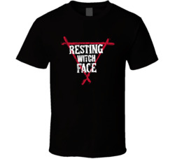 Resting Witch Face Funny Halloween Parody T Shirt