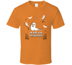 Here For The Booos Booze Funny Halloween Drinking T Shirt