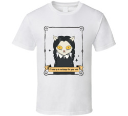 I'll Shut Up For Your Soul Wednesday Addams Cat Lover T Shirt