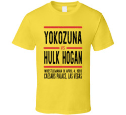 Yokozuna Vs Hulk Hogan Wrestlemania Ix Retro Look Cool T Shirt