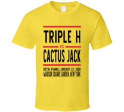 Triple H Vs Cactus Jack Royal Rumble Retro Look Cool T Shirt