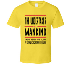 The Undertaker Vs Mankind King Of The Ring Retro Look Cool T Shirt