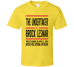 The Undertaker Vs Brock Lesnar Wrestlemania 30 Retro Look Cool T Shirt