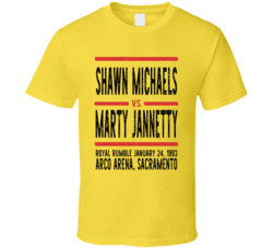 Shawn Michaels Vs Marty Jannetty Royal Rumble Retro Look Cool T Shirt