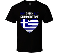 Not Greek But Supportive Cute T Shirt