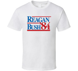 Reagan Bush '84 Running Mates T Shirt