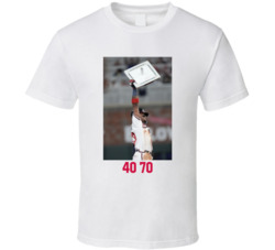 Ronald Acuna Jr 40-70 Club Home Runs Stolen Bases T Shirt