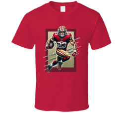 Christian Mccaffrey Running Towards You T Shirt
