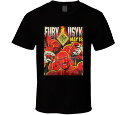Tyson Fury Vs Oleksandr Usyk Ring Of Fire Boxing Fan T Shirt