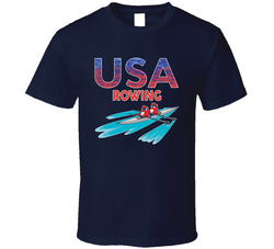 Team Usa Rowing Paris 2024 Sports T Shirt