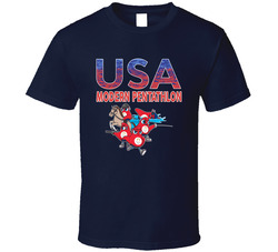 Team Usa Modern Pentathlon Paris 2024 Sports T Shirt