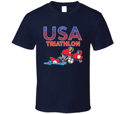 Team Usa Triathlon Paris 2024 Sports T Shirt