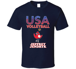 Jeffrey Jendryk Team Usa Volleyball Paris 2024 Sports T Shirt