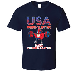 Mary Theisen-lappen Team Usa Weightlifting Paris 2024 Sports T Shirt