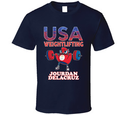 Jourdan Delacruz Team Usa Weightlifting Paris 2024 Sports T Shirt