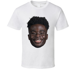 Bukayo Saka England Euro 2024 Big Head T Shirt