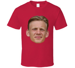 Oliver Christensen Denmark Euro 2024 Big Head T Shirt