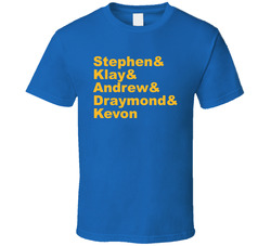 Stephen Curry & Klay Thompson & Andrew Wiggins & Draymond 