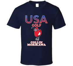 Collin Morikawa Team Usa Golf Paris 2024 Fan T Shirt