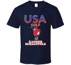 Xander Schauffele Team Usa Golf Paris 2024 Fan T Shirt