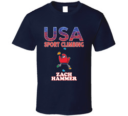 Zach Hammer Team Usa Sport Climbing Paris 2024 Fan T Shirt