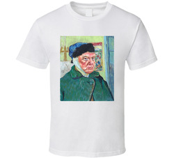 Donald Trump Vincent Van Gogh Bandaged Ear Mashup T Shirt