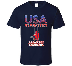 Aliaksei Shostak Team Usa Gymnastics Paris 2024 Fan T Shirt