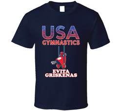 Evita Griskenas Team Usa Gymnastics Paris 2024 Fan T Shirt