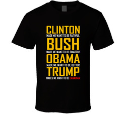 Trump Makes Me Want To Be Canadian T Shirt