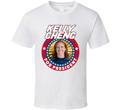 Kelly Cheng For President Usa Beach Volleyball 2024 Gold Medal T Shirt