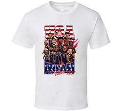 Dream Team 2024 Usa Paris T Shirt