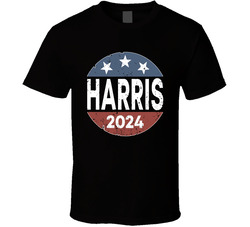 Harris 2024 Supporter Distressed Look T Shirt