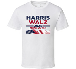 Democracy Wins Harris Walz 2024 T Shirt