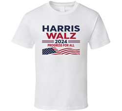 Progress For All Harris Walz 2024 T Shirt