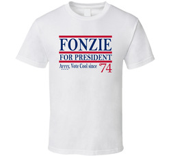 Fonzie For President Ayyyy Vote Cool Since 1974 Fan T Shirt