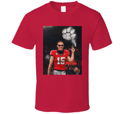 Carson Beck Cigar Georgia Football Fan T Shirt