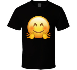 Hugging Hands Emoji Face Group Halloween Costume T Shirt