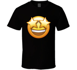 Starry Eyes Emoji Face Group Halloween Costume T Shirt