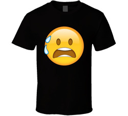 Scared Face Emoji Group Halloween Costume T Shirt
