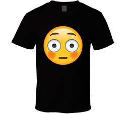 Flushed Face Emoji Group Halloween Costume T Shirt