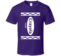 Crayola Purple Crayon Funny Halloween Costume T Shirt