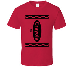 Crayola Red Crayon Funny Halloween Costume T Shirt
