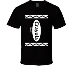 Crayola Black Crayon Funny Halloween Costume T Shirt