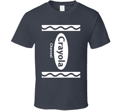 Crayola Charcoal Crayon Funny Halloween Costume T Shirt
