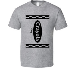 Crayola Grey Crayon Funny Halloween Costume T Shirt