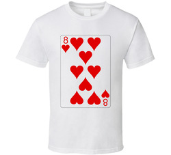 Eight Of Hearts Playing Card Group Halloween Costume T Shirt