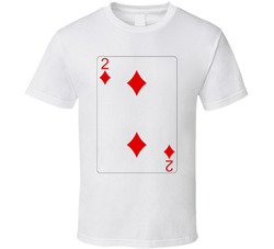 Two Of Diamonds Playing Card Group Halloween Costume T Shirt