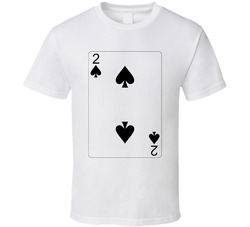 Two Of Spades Playing Card Group Halloween Costume T Shirt