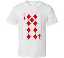 Nine Of Diamonds Playing Card Group Halloween Costume T Shirt
