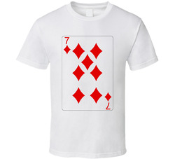 Seven Of Diamonds Playing Card Group Halloween Costume T Shirt